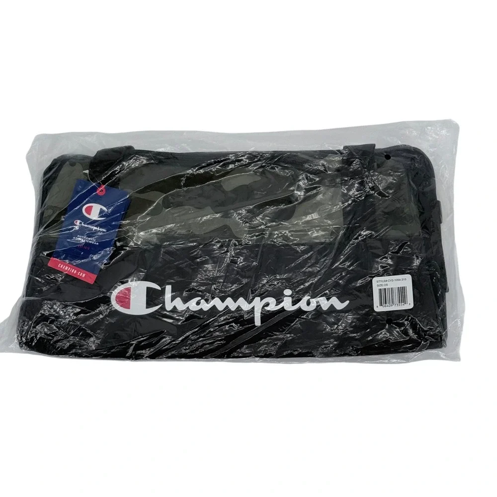 Champion Camo Duffel Bag Black Green Camouflage Gym Travel Bag CV2-1054-315 NEW